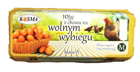 Jaja  rozm. M 10szt. wolny wybieg Kosma